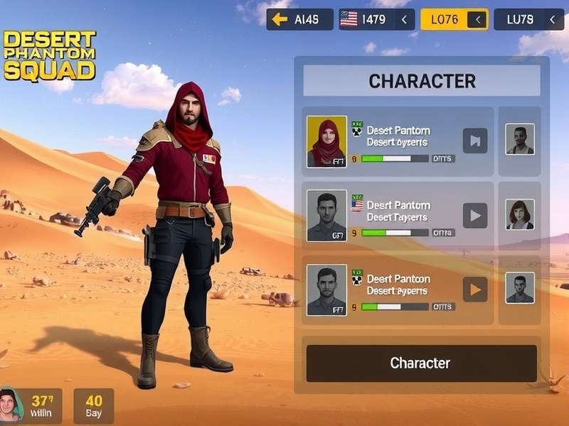 Desert Phantom Squad Character Selection